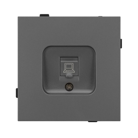 Механизм компьютерной розетки Arlight SCT-TENDO-MPC1-SFPL-GR (RJ-45, CAT6) 054593