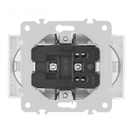 Розетка двойная с заземлением Arte Milano 203.40-2.white