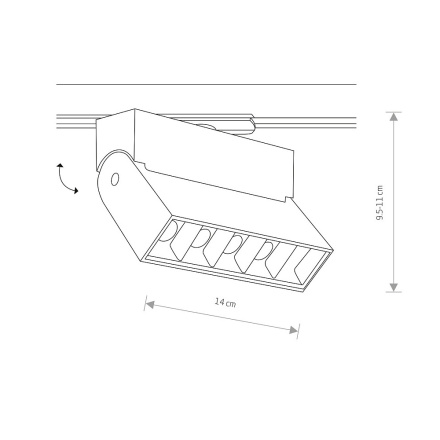 Трековый светильник Nowodvorski Profile Focus Led 7622