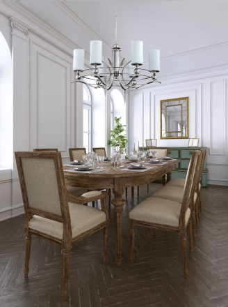 Люстра на штанге Kutek Ruta RUT-ZW-6(N/KL)WHITE