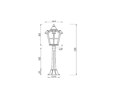 Ландшафтный светильник Maytoni Albion O413FL-01BZ1