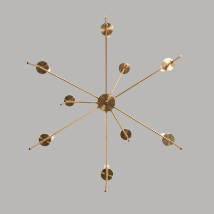 Люстра на штанге Eurosvet Anders 60142/9 латунь a061931