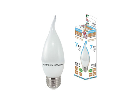 Лампа светодиодная TDM Electric Народная E27 7W 6500K матовая SQ0340-1548