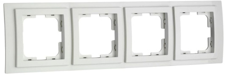Рамка на 4 поста Mono Electric Larissa белый 103-191900-163