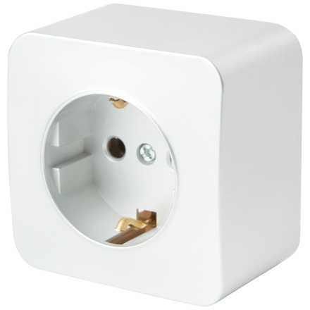 Розетка 1-местная с/з Stekker София MST16-11-01 49302