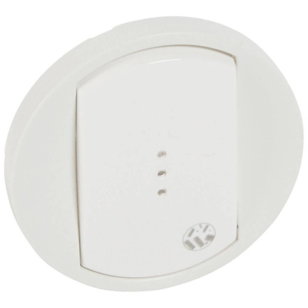 Клавиша Legrand Celiane выключателя с подсветкой антибактериальная белая 067742