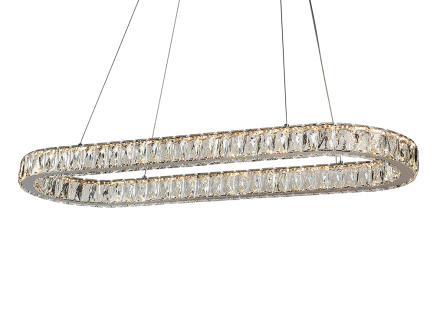 Подвесная люстра Newport 8580/90 C oval chrome М0071380