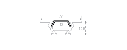 Профиль алюминиевый SWG RC-1030 000084