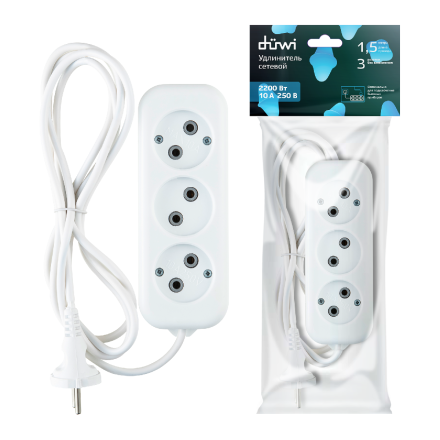 Удлинитель бытовой Duwi 32030 2
