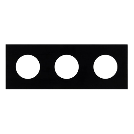 Рамка стеклянная на 3 поста Arlight FRM-GLARE-GC-3-BK 043839