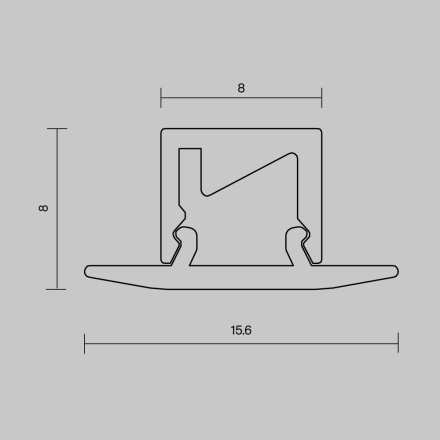 Алюминиевый профиль скрытого монтажа Maytoni Led Strip 636021
