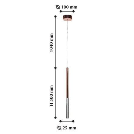 Подвесной светодиодный светильник Favourite Cylindro 2211-1P