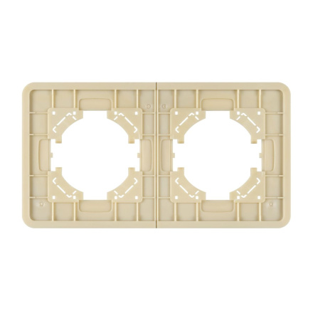 Рамка на 2 поста стеклянная Arlight FRM-OMALI-SFGS-2-GD 049711