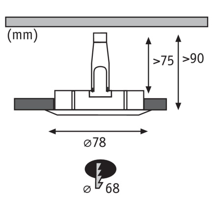 Встраиваемый светильник Paulmann Nova 93631