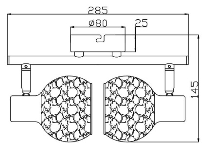 Светодиодный спот Lumien Hall Кайл 8002/2W-WT-BK