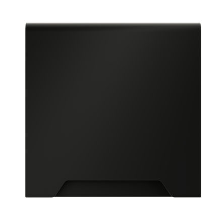 Накладка для розетки с заземлением, защитными шторками и крышкой Voltum S70 (черный матовый) VLS000808