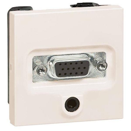 Розетка аудио/видео HD15+Jack3.5 Legrand Valena слоновая кость 774182