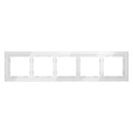 Рамка на 5 постов Voltum S70 VLS110501 (белый, стекло)