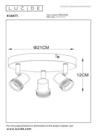 Спот Lucide Kianti 53901/13/41