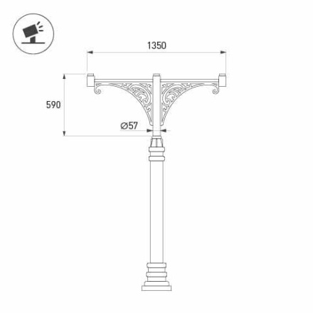Кронштейн Arlight OXOR-SB5-3 BLACK 051640