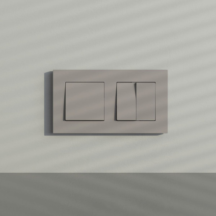 Рамка на 2 поста Werkel Slab (дымчатый софт) W0022917 4690389218415 a071621