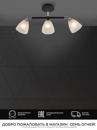 Спот Seven Fires Venkel SF3380/3C-BK-CR-WT