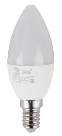 Лампа светодиодная Эра E14 6W 4000K LED B35-6W-840-E14 R Б0051057