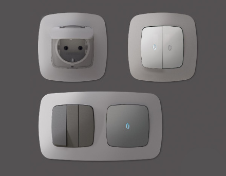 Рамка двухместная Ambrella Volt Ecta OF140502