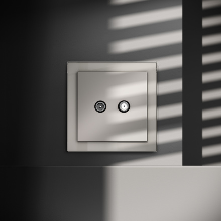 Розетка телевизионная Voltum S70 VLS060403 (кашемир)