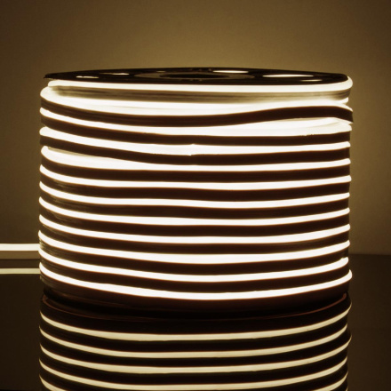 Светодиодный гибкий неон Elektrostandard 220V 9,6W 120Led 2835 IP67 односторонний дневной белый, 50 м 4690389167454 a052994