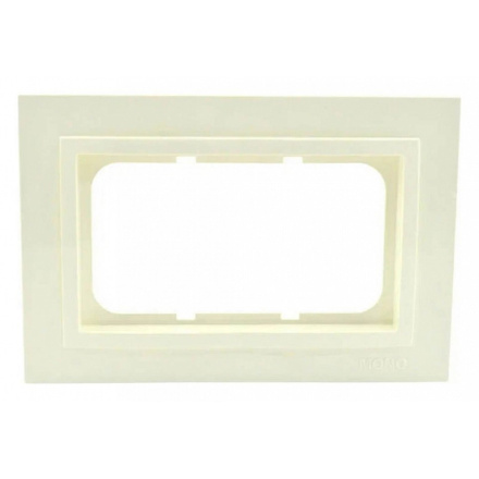 Рамка двойная для розетки Mono Electric Despina крем 102-170000-165