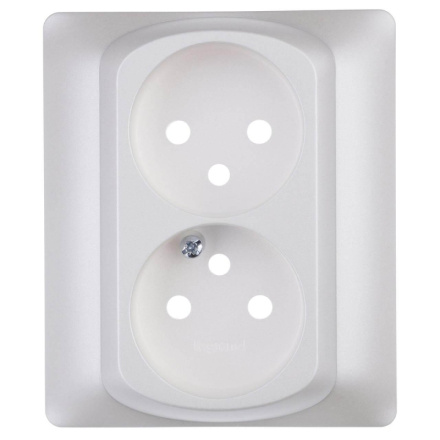 Лицевая панель Legrand Galea Life розетки 2х2К французский стандарт перламутр 771535