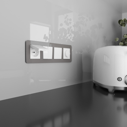 Розетка влагозащищенная с заземлением, с защитной крышкой и шторками Werkel белый W1171201 4690389213144 a069588