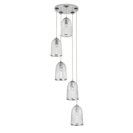 Каскадная люстра Indigo Lucido 11046/5P Chrome V000483