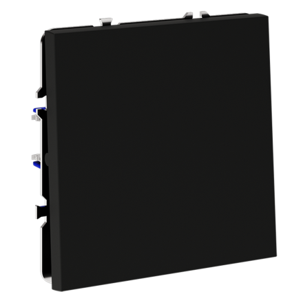 Выключатель с самовозвратом одноклавишный Voltum S70 VLS010608 (черный матовый)