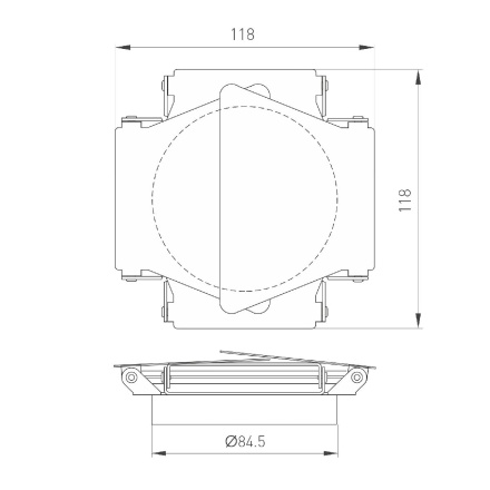 Шторки кашетирующие Arlight LGD-BARNDOORS-R85 (BK) 046760