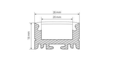 Профиль Arlight ARH-LINE-1726-2000 ANOD 018674
