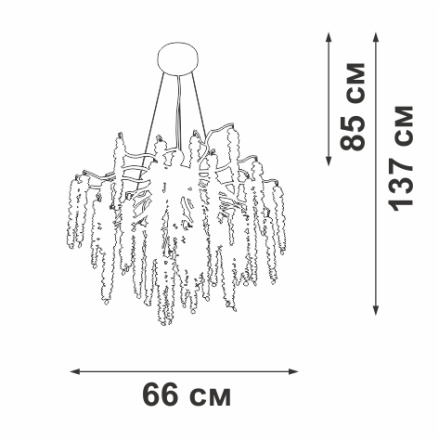 Подвесная люстра Vitaluce V28551-9/7S