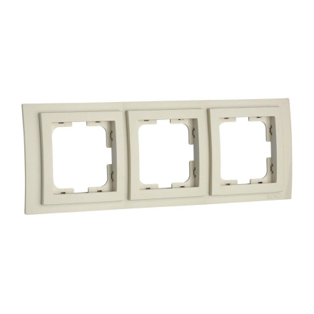 Рамка на 3 поста Mono Electric Larissa крем 103-171700-162