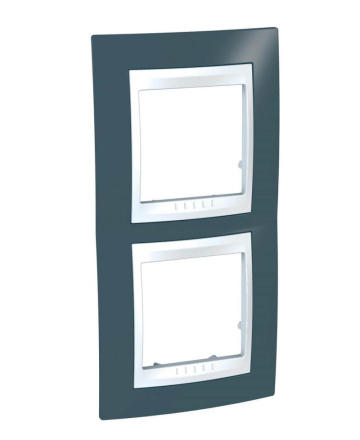 Рамка 2-постовая вертикальная Schneider Electric Unica Хамелеон MGU6.004V.877