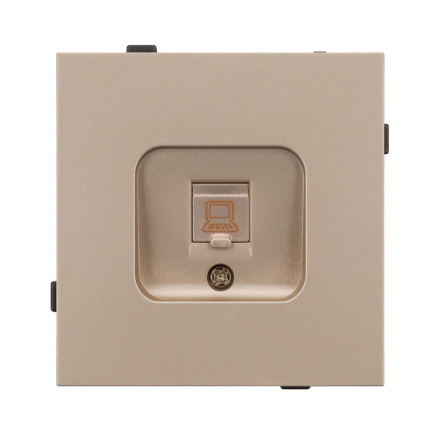 Механизм компьютерной розетки Arlight SCT-TENDO-MPC1-PL-GD (RJ-45, CAT6) 054099