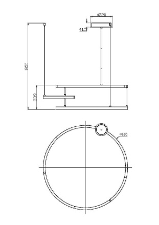 Подвесная люстра Maytoni Line MOD016PL-L52BK