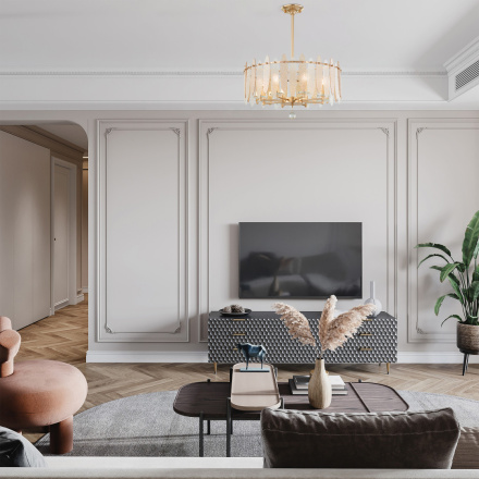 Люстра на штанге Arte Milano Sorrento 373309/8/350/570 GD