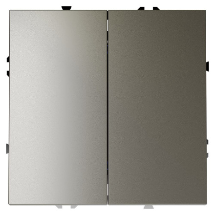 Выключатель двухклавишный Voltum S70 VLS020104 (шелк)