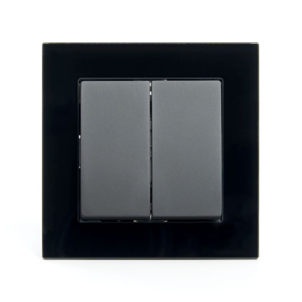 Выключатель 2-клавишный Stekker Катрин 39506