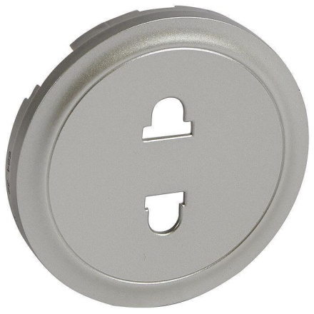 Лицевая панель Legrand Celiane розетки 2К+З евро американский стандарт титановая 068432