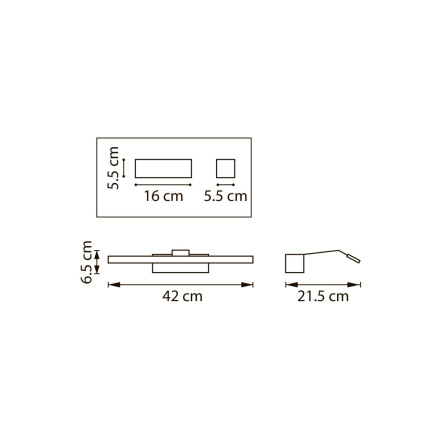 Подсветка для зеркал Lightstar Muro Spec 808687-4