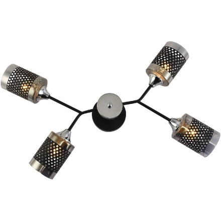 Люстра на штанге Reluce 01405-3.3-04B BK+CR