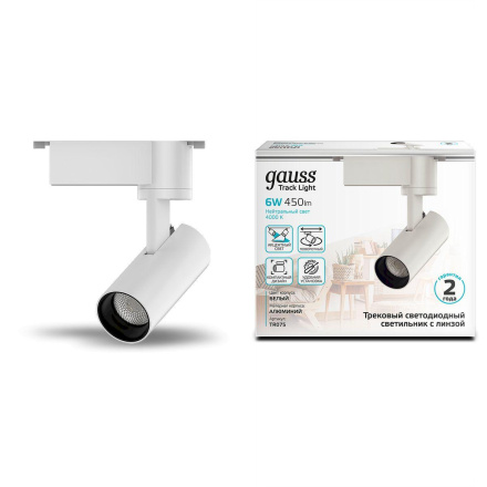 Трековый светодиодный светильник Gauss Track Light Led TR075