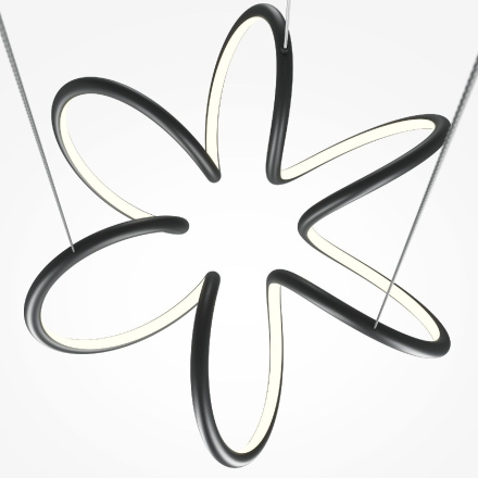 Подвесная люстра Maytoni Curve MOD241PL-L60BK